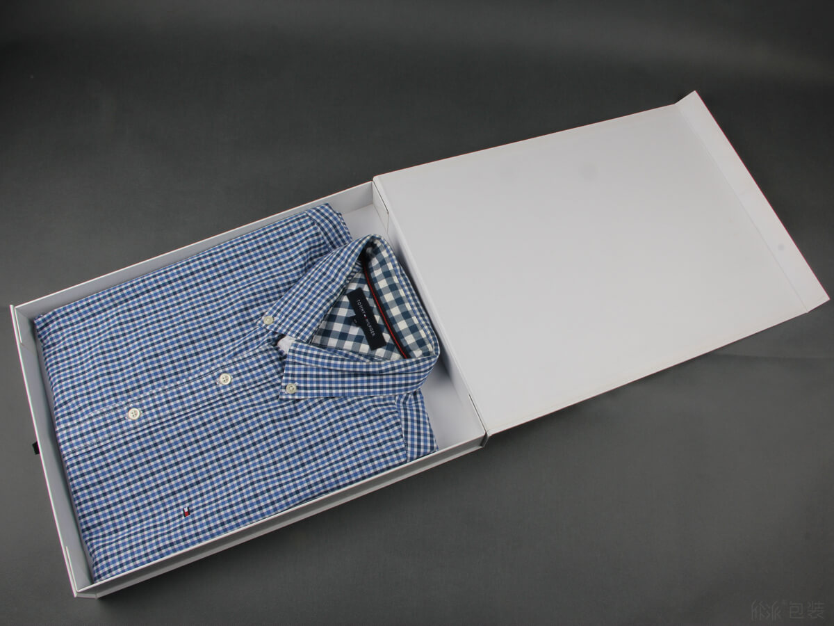 满版uv花纹高档衬衫盒 - 欣派包装