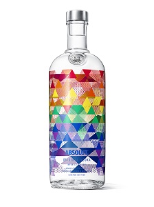 Absolut彩虹伏特加酒瓶