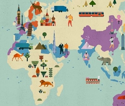 有趣的地图图案