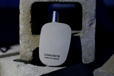 Concrete香水的包装瓶瓶身