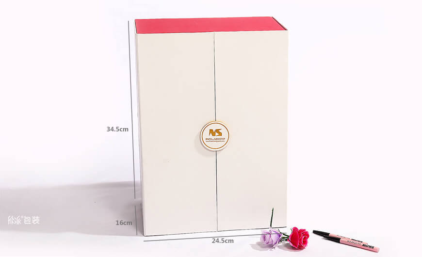 化妆品礼盒美妆日历盒三维尺寸