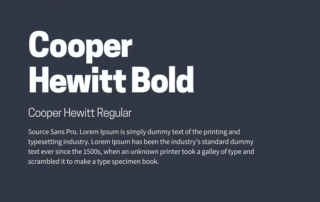 Cooper Hewitt Bold