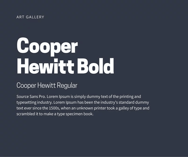 Cooper Hewitt Bold