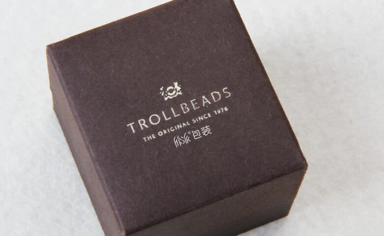 TROLLBEADS戒指包装盒logo烫金工艺