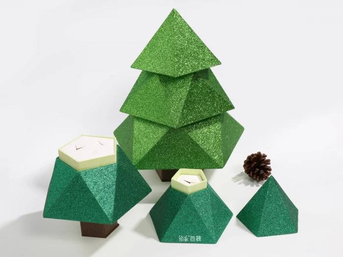 原创圣诞树巧克力礼品包装盒