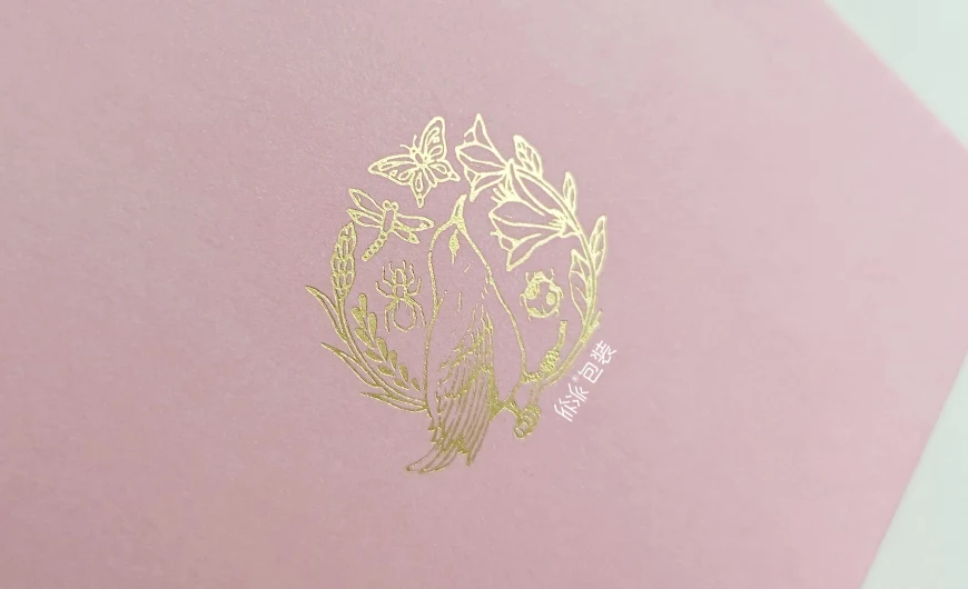 玫瑰花茶礼品盒烫金Logo