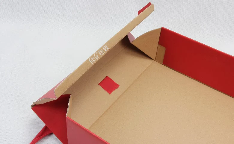 环保食品礼盒底盒折叠方式