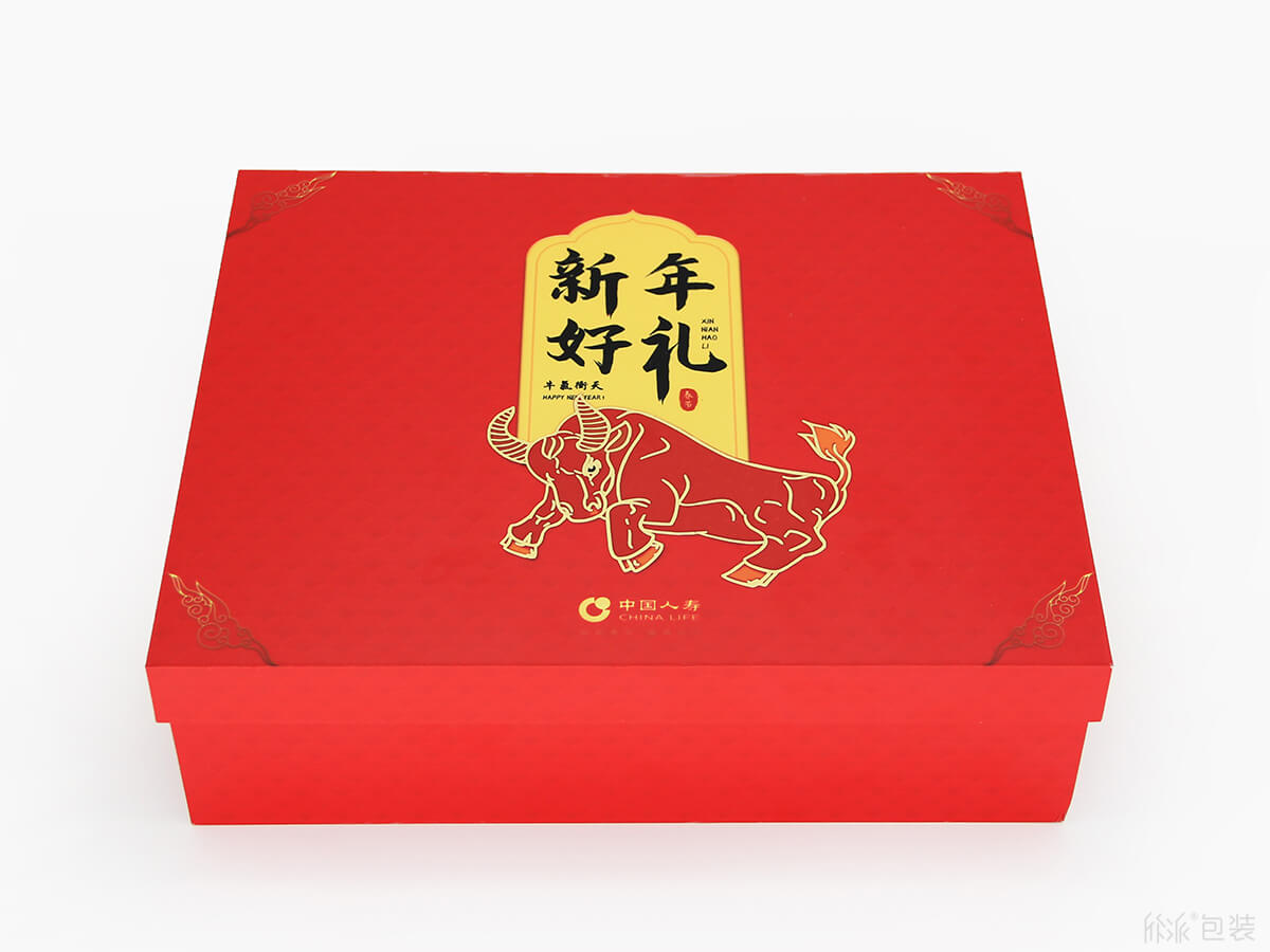 2020牛年新春礼盒, 牛气冲天3d立体新年礼盒-欣派包装